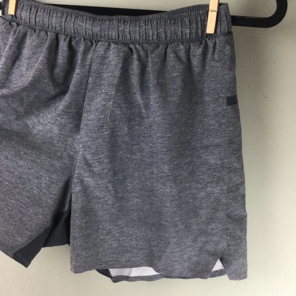 Lululemon Surge Linerless 5” Heather Deep Coal Swift Ultra Shorts Size Small